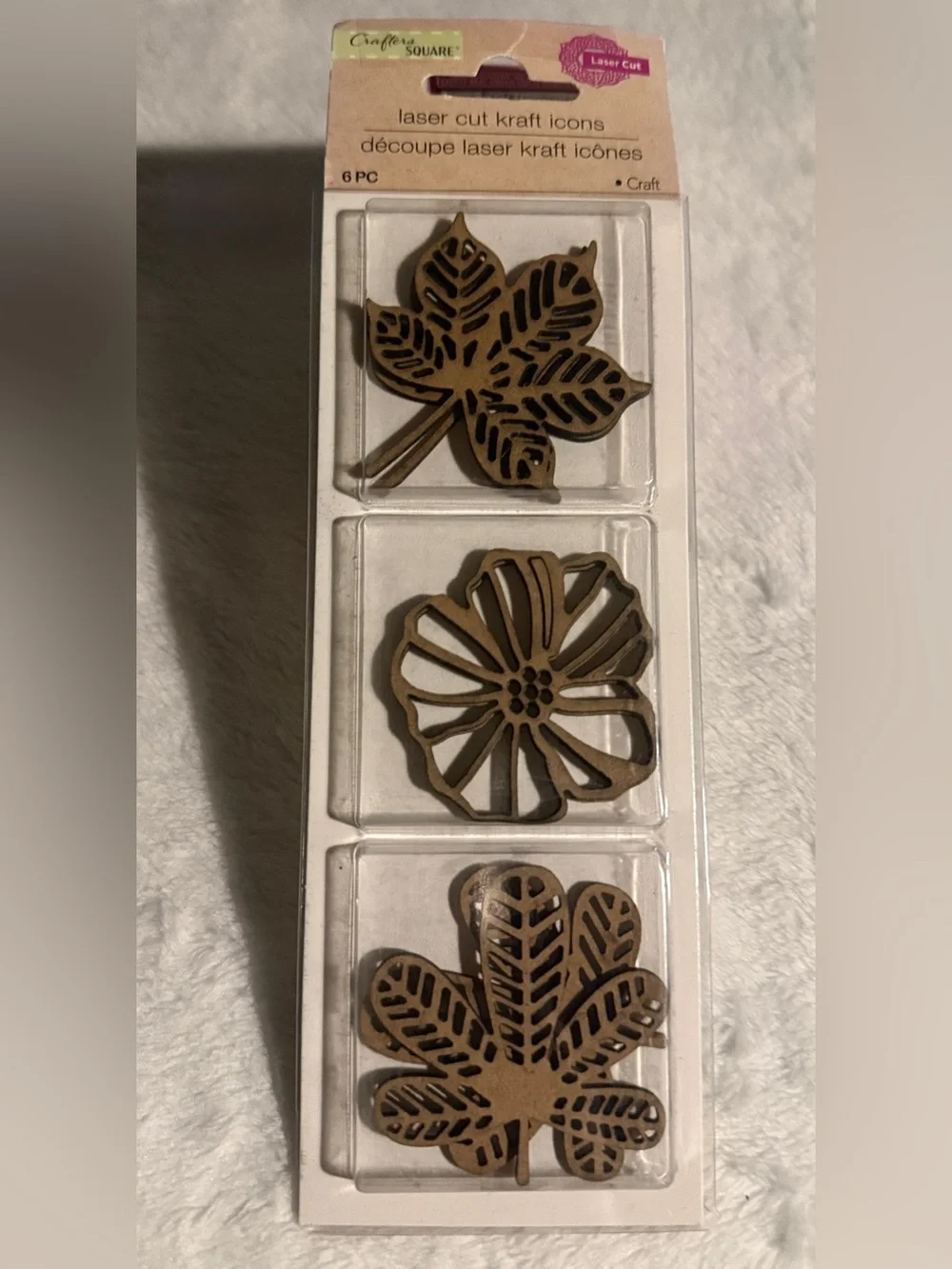 Crafter's Square 6PC Laser Cut Kraft Icons